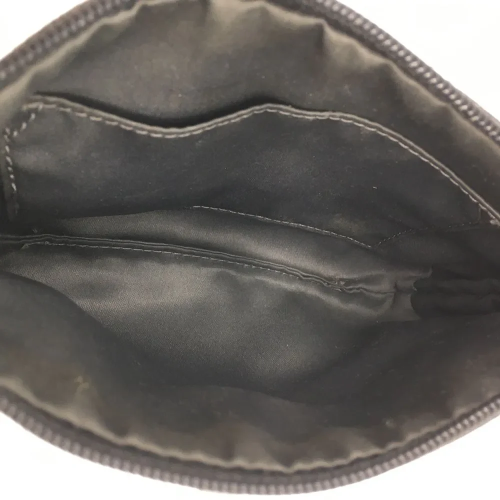 Coach PROJECT Signature Jacquard Turnlock Wristlet Pouch Black